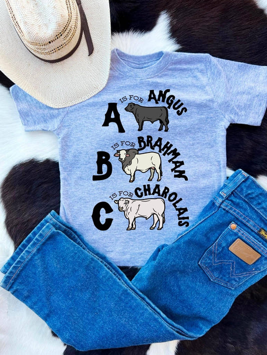 ABC Cow tshirt