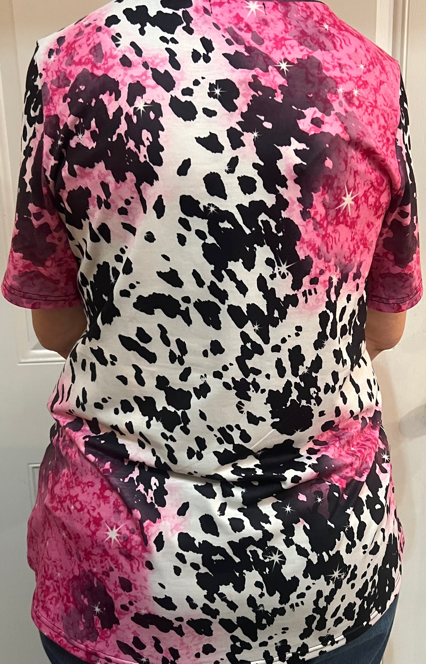 Valentines Cow /Pink Love Top