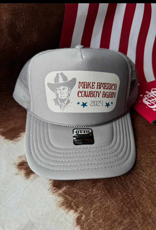 Make America Cowboy Again Trucker Hat