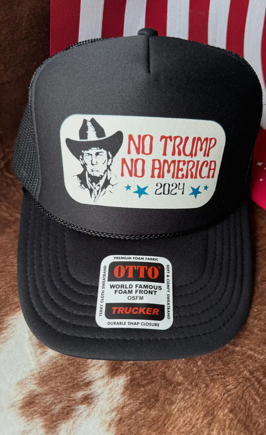 No Trump No America Trucker Hat