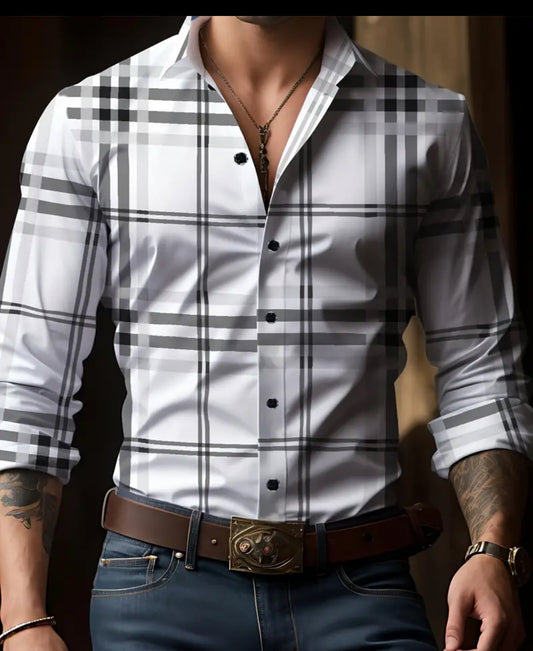 Men’s Plaid Dress Shirt