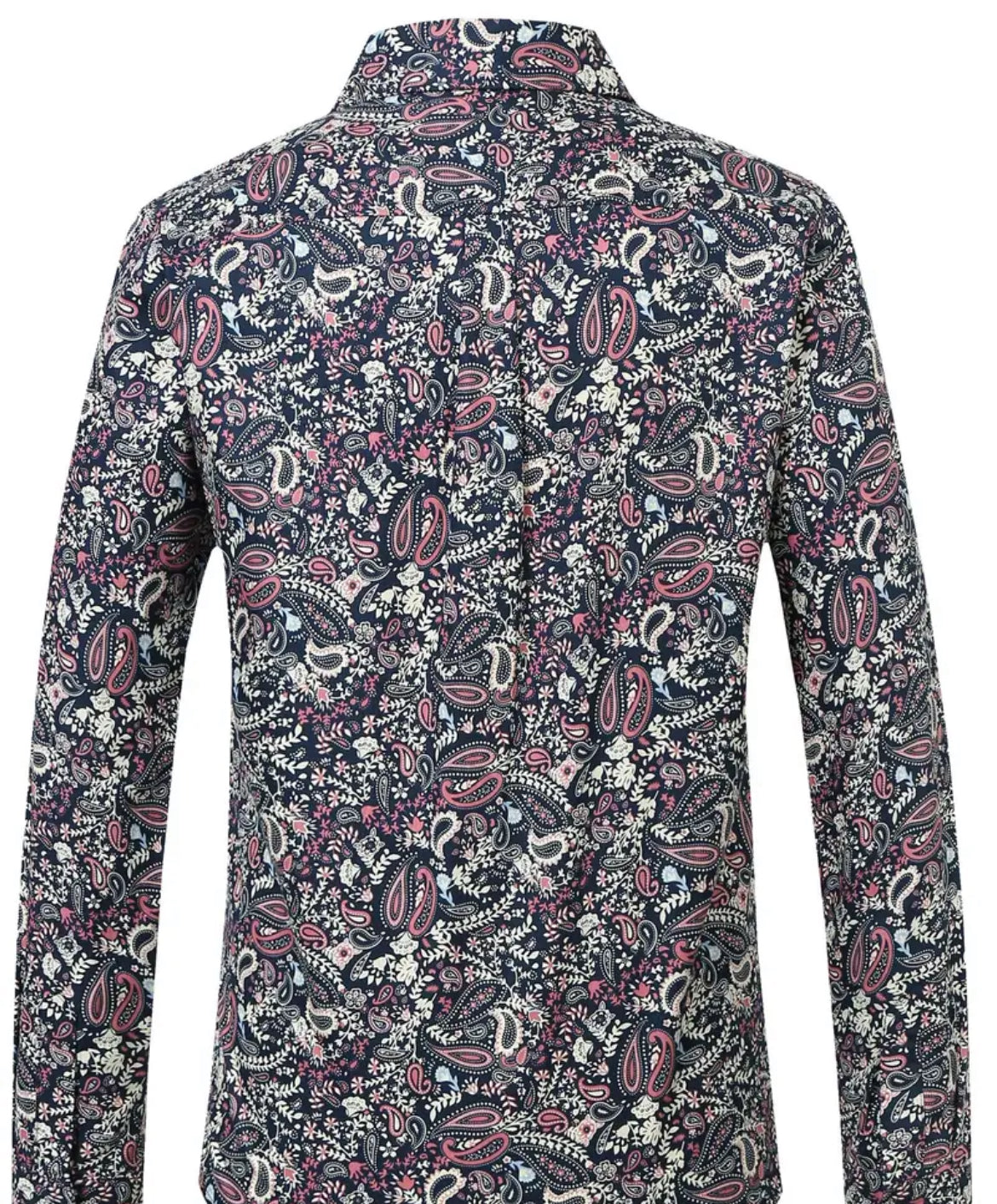 Men’s Navy Paisley Shirt