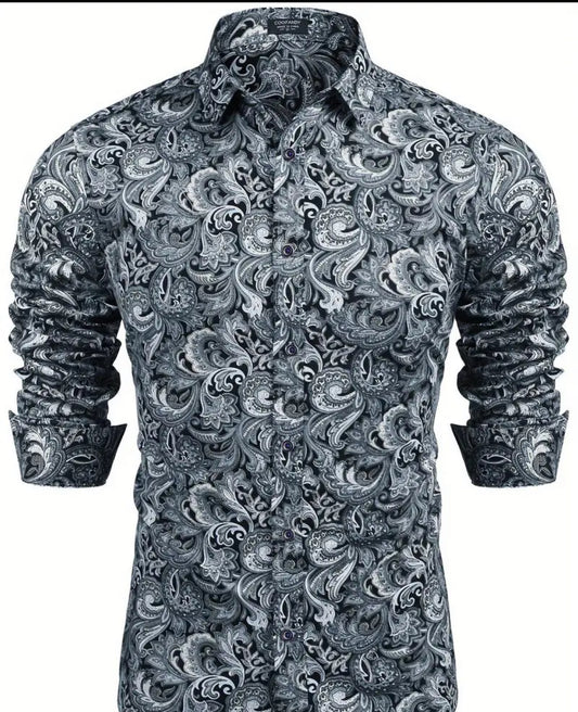 Men’s Paisley Long Sleeve Tee